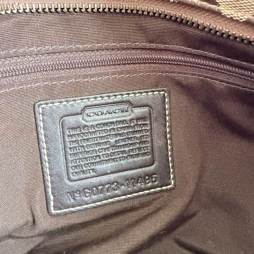 Coach Patchwork Shoulder Bag in Brown and Tan - Picture 5 of 6